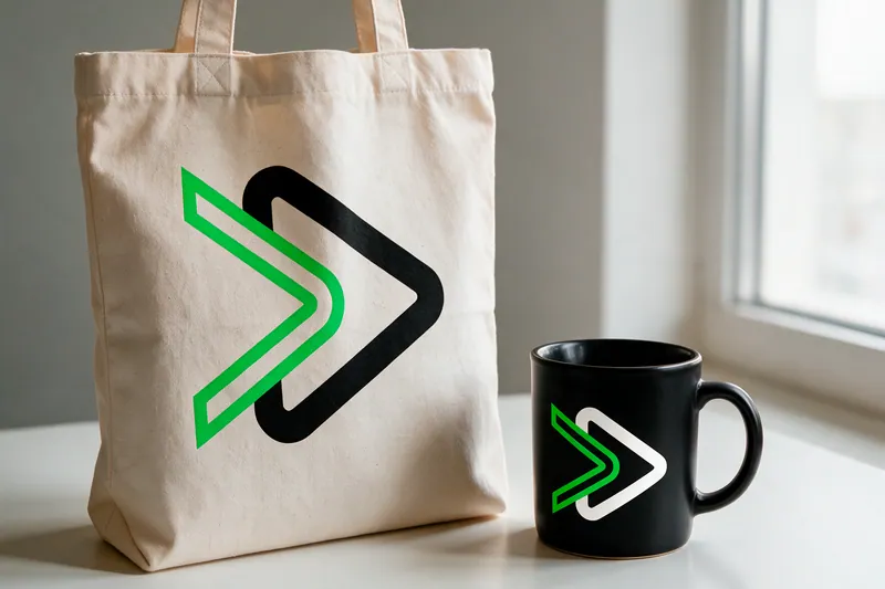 Ecobag e caneca com o símbolo Acelerador