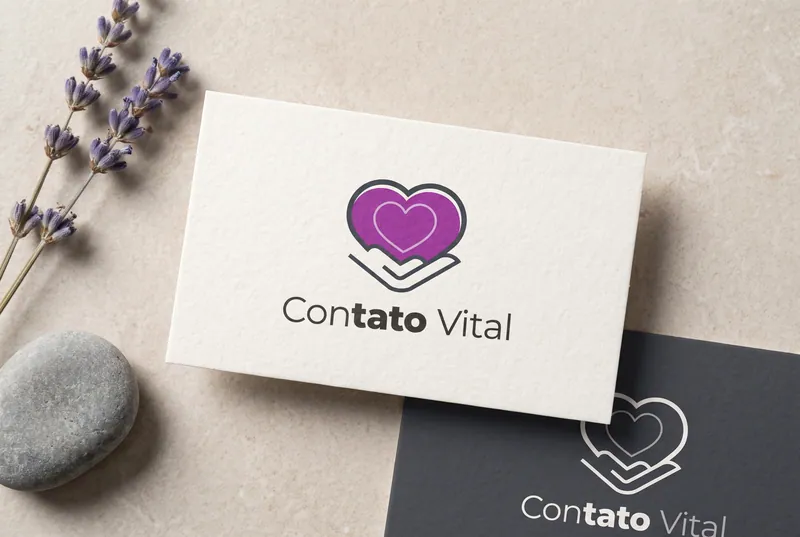 Cartões de visita Contato Vital em branco e grafite, com ramos de lavanda