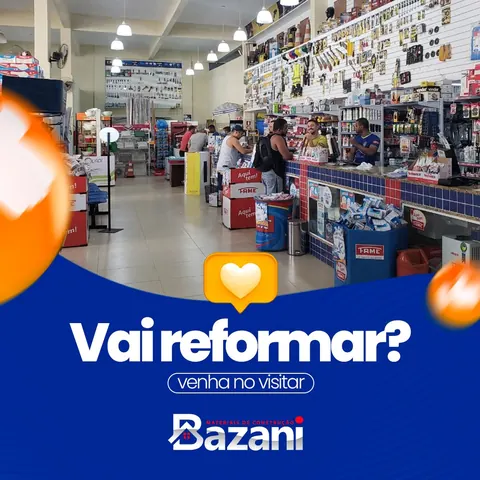 Bazani: “Vai reformar? Venha nos visitar” com a loja por dentro