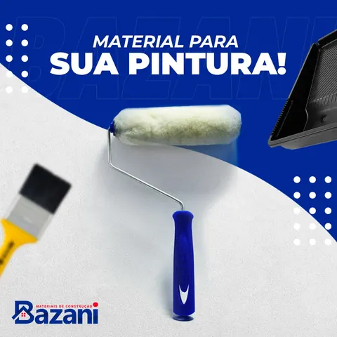 Bazani: “Material para sua pintura!” com rolo de pintura