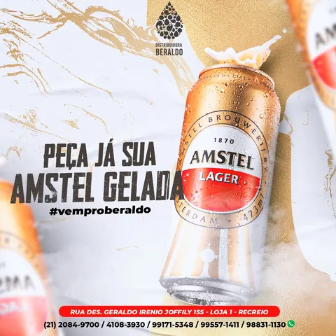 Beraldo: “Peça já sua Amstel gelada”