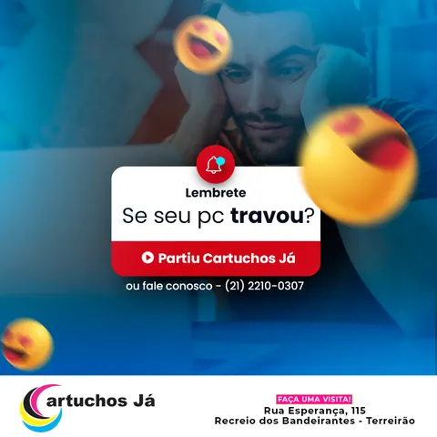 Cartuchos Já: “Lembrete: se seu PC travou?”