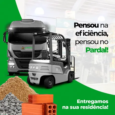 Pardal: caminhão e empilhadeira com “Pensou na eficiência, pensou no Pardal”