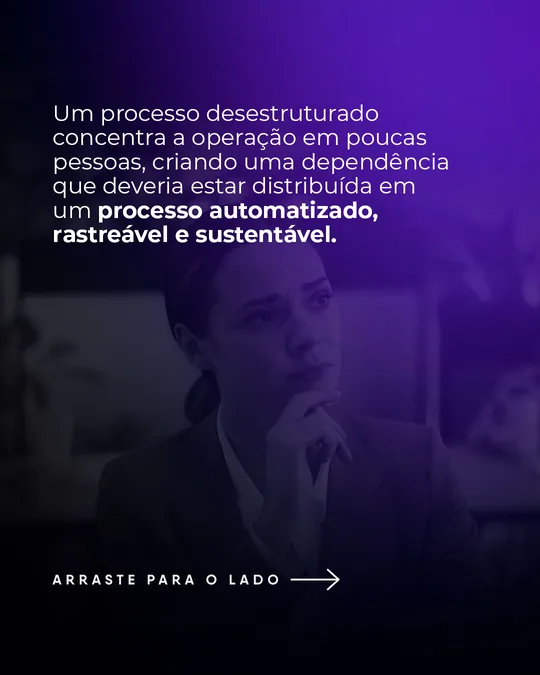 “Um processo desestruturado concentra a operação em poucas pessoas”
