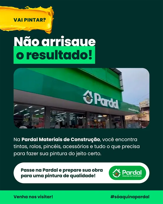 Fechamento: “Não arrisque o resultado!” com a fachada da loja Pardal