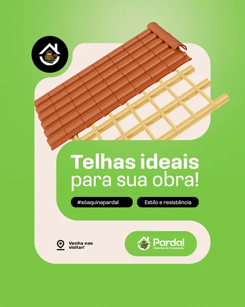 Pardal: “Telhas ideais para sua obra!” com telhado cerâmico sobre ripas de madeira