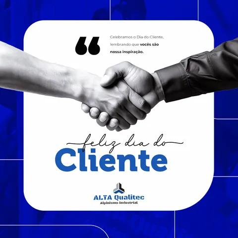 Alta Qualitec: “Feliz Dia do Cliente” com aperto de mãos