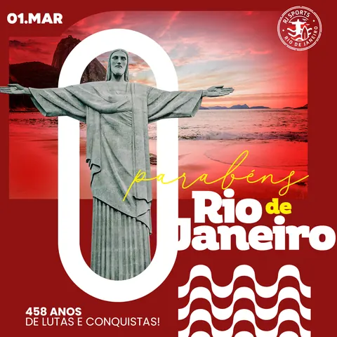 Aniversário do Rio de Janeiro: “Parabéns, 458 anos” com o Cristo Redentor
