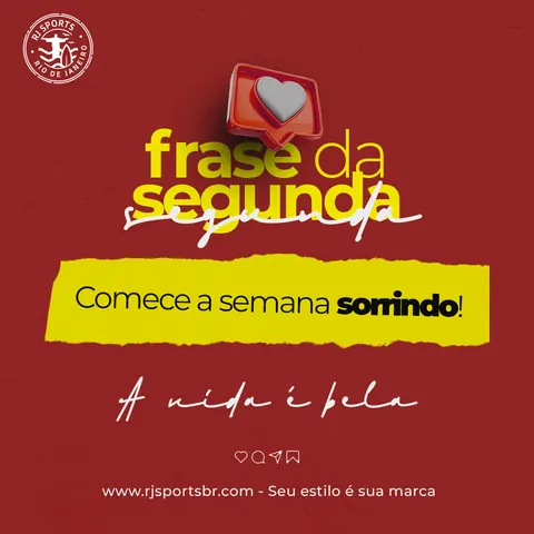 “Frase da segunda: comece a semana sorrindo”