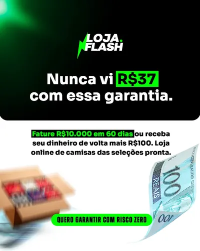 Loja Flash: nunca vi R$37 com essa garantia