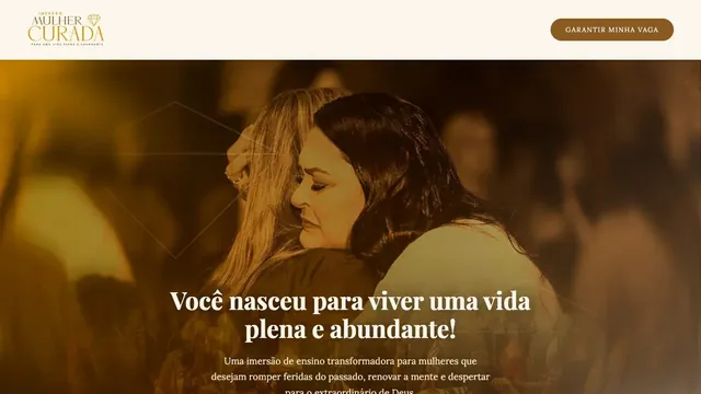 Landing page Imersão Mulher Curada