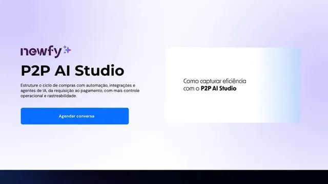 Landing page P2P AI Studio