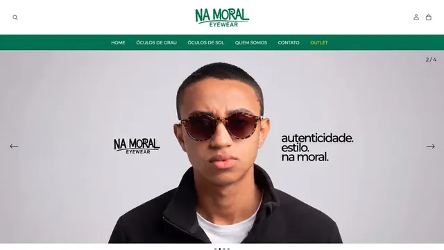 Loja virtual Óticas Na Moral